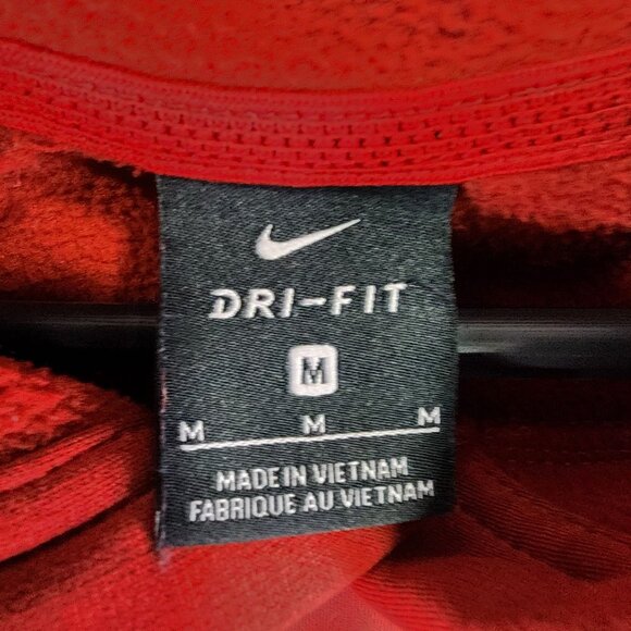 Mens Red Gray Nike Dri-Fit Arkansas Razorbacks Hoodie Sweatshirt Long Sleeve M - Picture 5 of 10